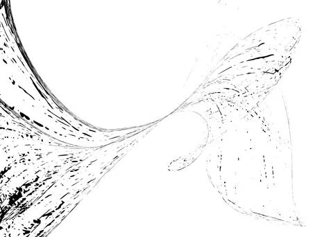 Strokes in different directions of black paint on a white background. Graff.. Stock Illustration