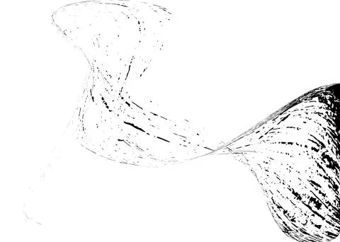 Strokes in different directions of black paint on a white background. Graff.. Stock Illustration