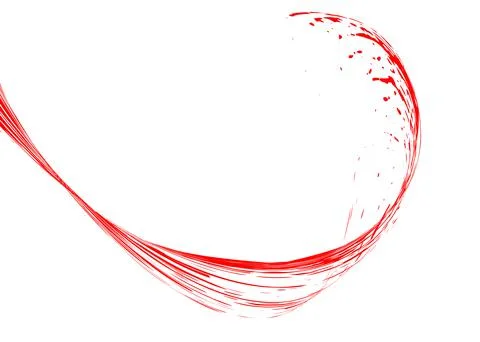 Strokes in different directions of red paint on a white background. Graffiti  Stock Illustration