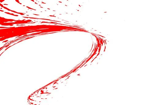 Strokes in different directions of red paint on a white background. Graffit.. Stock Illustration