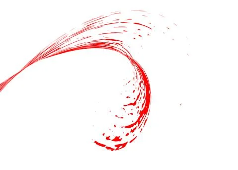 Strokes in different directions of red paint on a white background. Graffit.. Stock Illustration