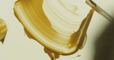 Strokes of gold paint texture Stock Footage 112103240