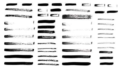 Strokes. Grunge design elements. Rectangular text boxes, speech bubbles.Set of Stock Illustration