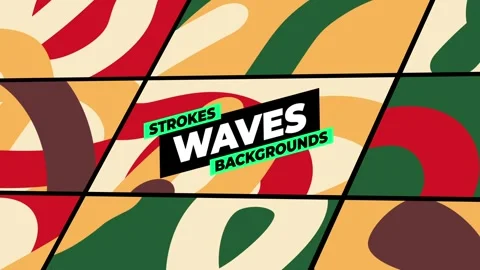 Strokes Waves Backgrounds Stock After Effects