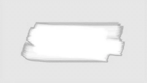 Strokes of White paint composed as a frame with looped animation movement Stock Footage 233822888