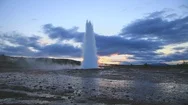 Strokkur Geyser Eruption In Iceland Stock Footage
