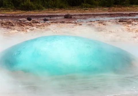 Strokkur geyser Foto stock
