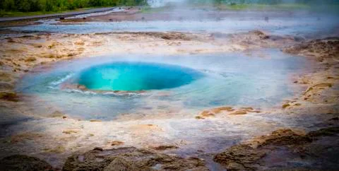 Strokkur, a geysir Foto stock