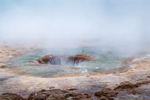 Strokkur, a geysir Stock Photos