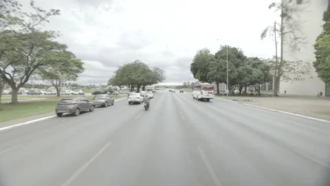 Stroll through the streets of brasilia Stock Footage 139599461