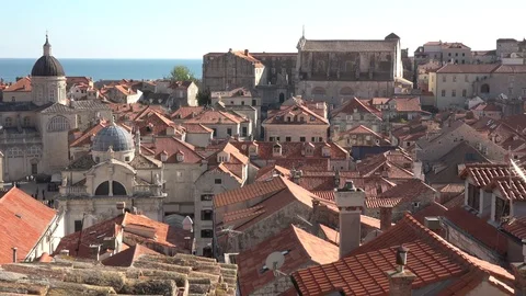 Stroll through the streets of Dubrovnik 8 Stock Footage 81066366