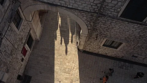 Stroll through the streets of Dubrovnik Stock Footage 81066436