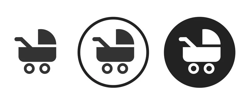 Stroller icon . web icon set .vector illustration Stock Illustration