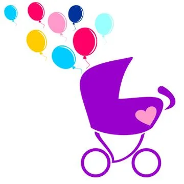 Stroller Stock Illustration