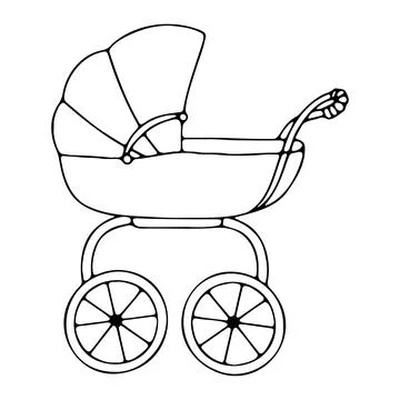 Stroller Illustrazione stock