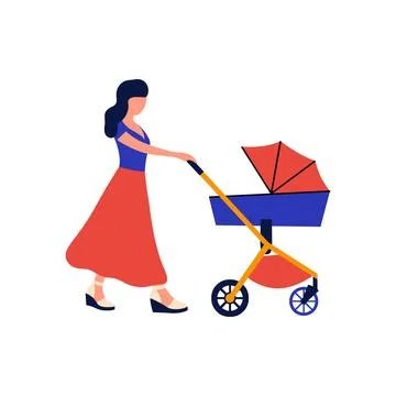 Stroller Stock Illustration