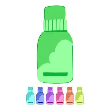 Stroller powder baby vector cartoon graphic Stock Illustration