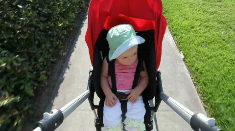 Stroller ride Stock Footage 494816