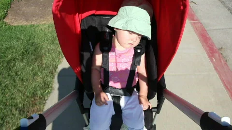 Stroller ride Stock Footage 494818