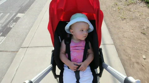 Stroller ride Stock Footage 494822