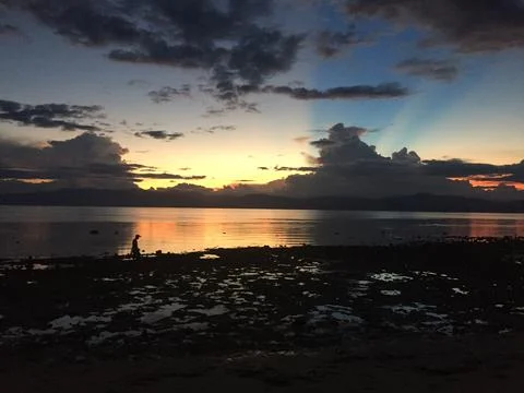 Strolling by the beach Stock Photos