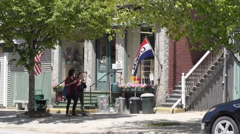 Strolling down Main Street Video stock 51054911