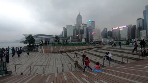 Strolling in Hong Kong Stock Footage 111558393