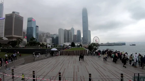 Strolling in Hong Kong Stock Footage 111893369