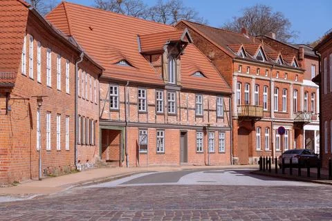Strolling Through The Streets Of Ludwigslust Stock Photos