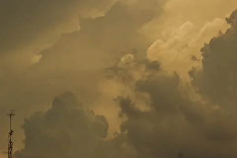 Strom and cloudy sky Stock Photos