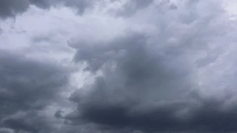 Strom with clouds time lapse sky background Video stock 154232818