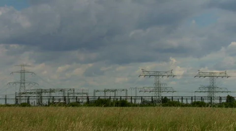 Strom - power station Stockbeeldmateriaal 513401