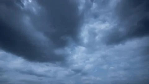Strom &amp; rainy cloud sky Stock Photos