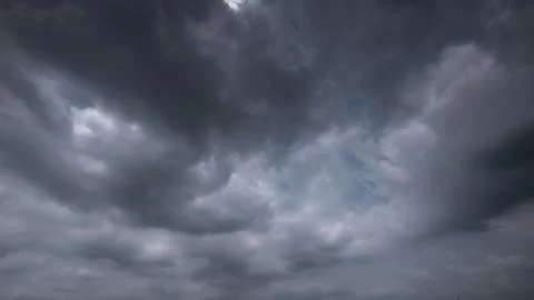 Strom &amp; rainy cloud sky Stock Photos