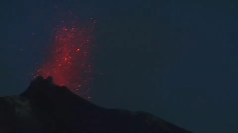 Stromboli eruption 06 Video stock 11516577