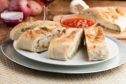 Stromboli Stuffed Bread Stock Photos