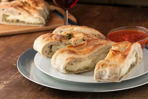 Stromboli Stuffed Bread Stock Photos