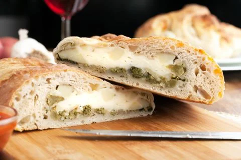 Stromboli Stuffed Bread Stock Photos