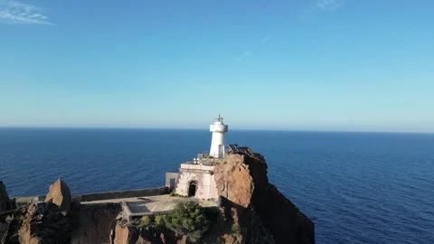Strombolicchio Lighthouse Stock Footage 277658023