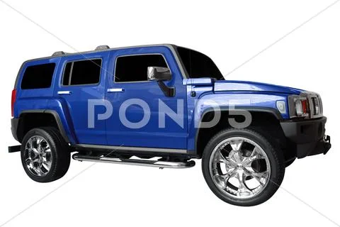 Strong 4x4 suv isolated.jpg Stock Photos