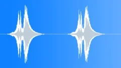 Strong Air Whoosh To Metallic Hit (2 items) (Boom, Low, Deep) Sound Effect