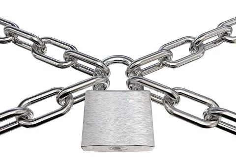 Strong and heavy Lock. Illustrazione stock