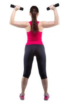 Strong athlete in full growth Stock Photos