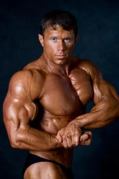 Strong athletic man Foto stock
