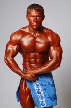 Strong athletic man Stock Photos