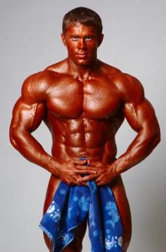 Strong athletic man Stock Photos