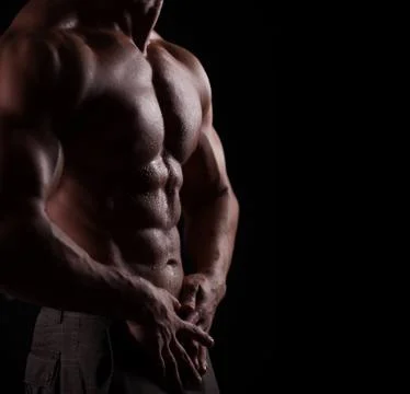 Strong athletic man Foto stock