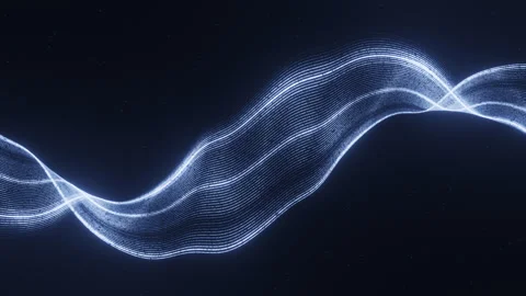 Strong Blue Waves Background Video Stock Footage 324934072
