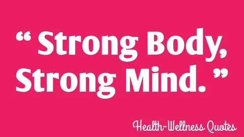 Strong body, strong mind. イラスト素材