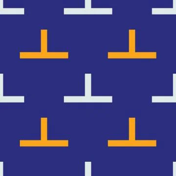 Strong builder seamless pattern Stock Illustration